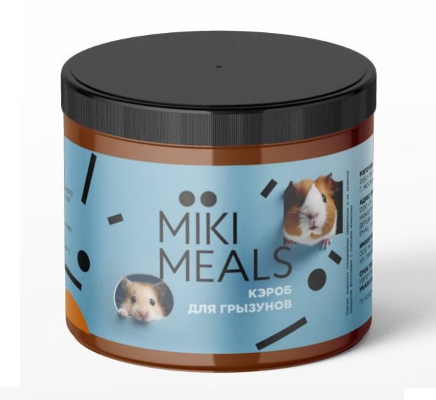 Микимилс (Mikimeals) 0,15кг Кэроб (плоды рожкового дерева) для грызунов, банка
