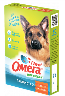 ЛАКОМСТВО МУЛЬТИВИТАМИННОЕ "ОМЕГА NEO" ДЛЯ СОБАК 90т (МОРСК ВОДОР)